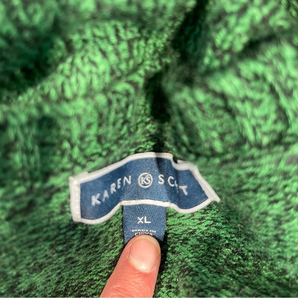 Karen Scott Festive Green Snowman Sweater - Picture 2 of 9